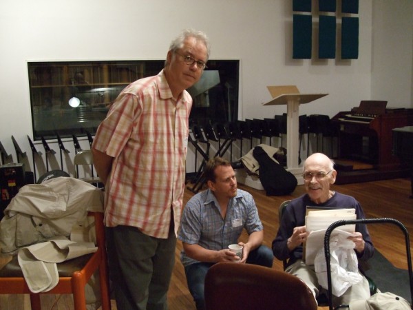 Bill Frisell, Brian Camelio and Jim Hall in the Studio