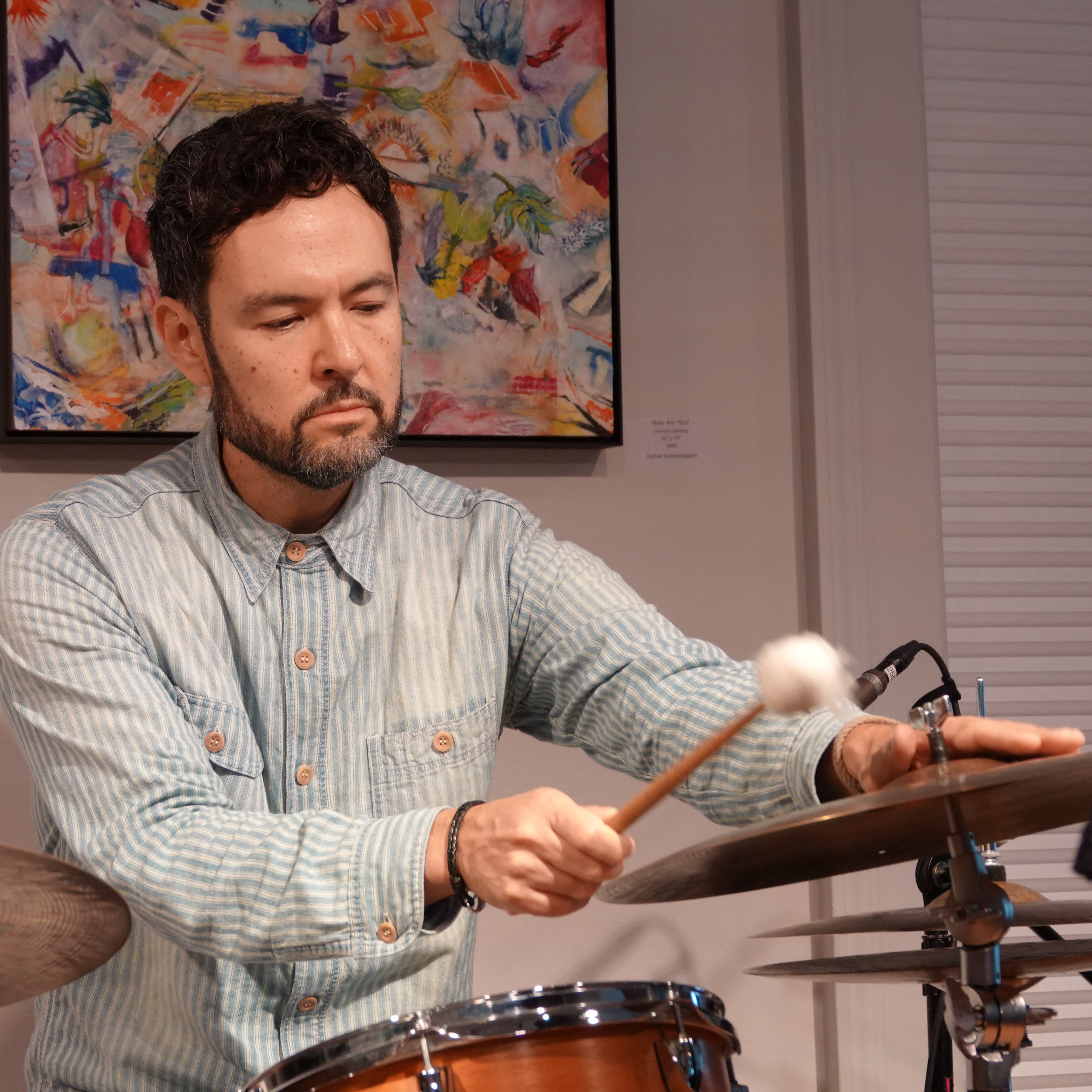 Tomas Fujiwara at Edgefest 2026  — jazz photo by Frank Rubolino | All About Jazz