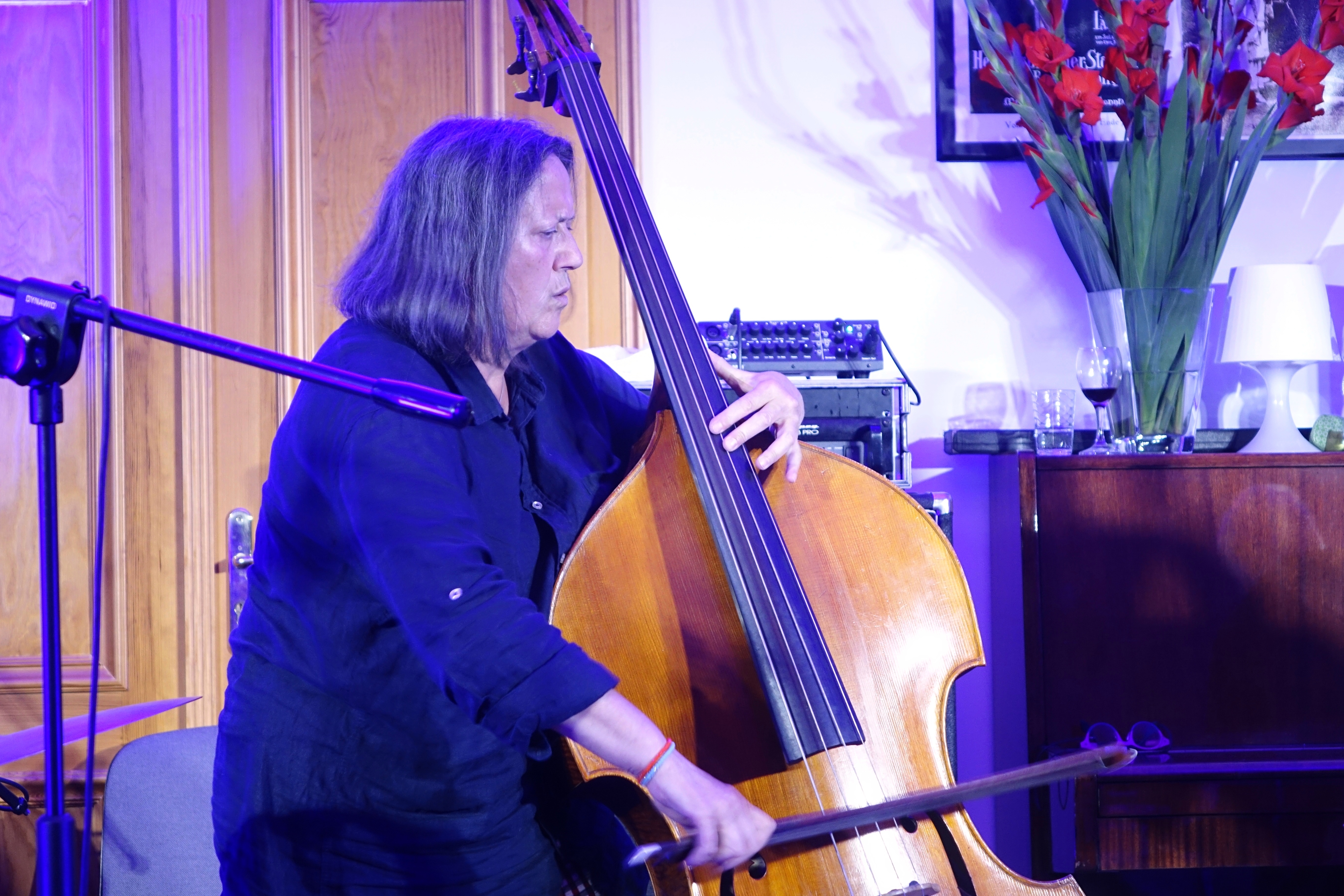 Joëlle Léandre at Wlen, Poland in September 2018