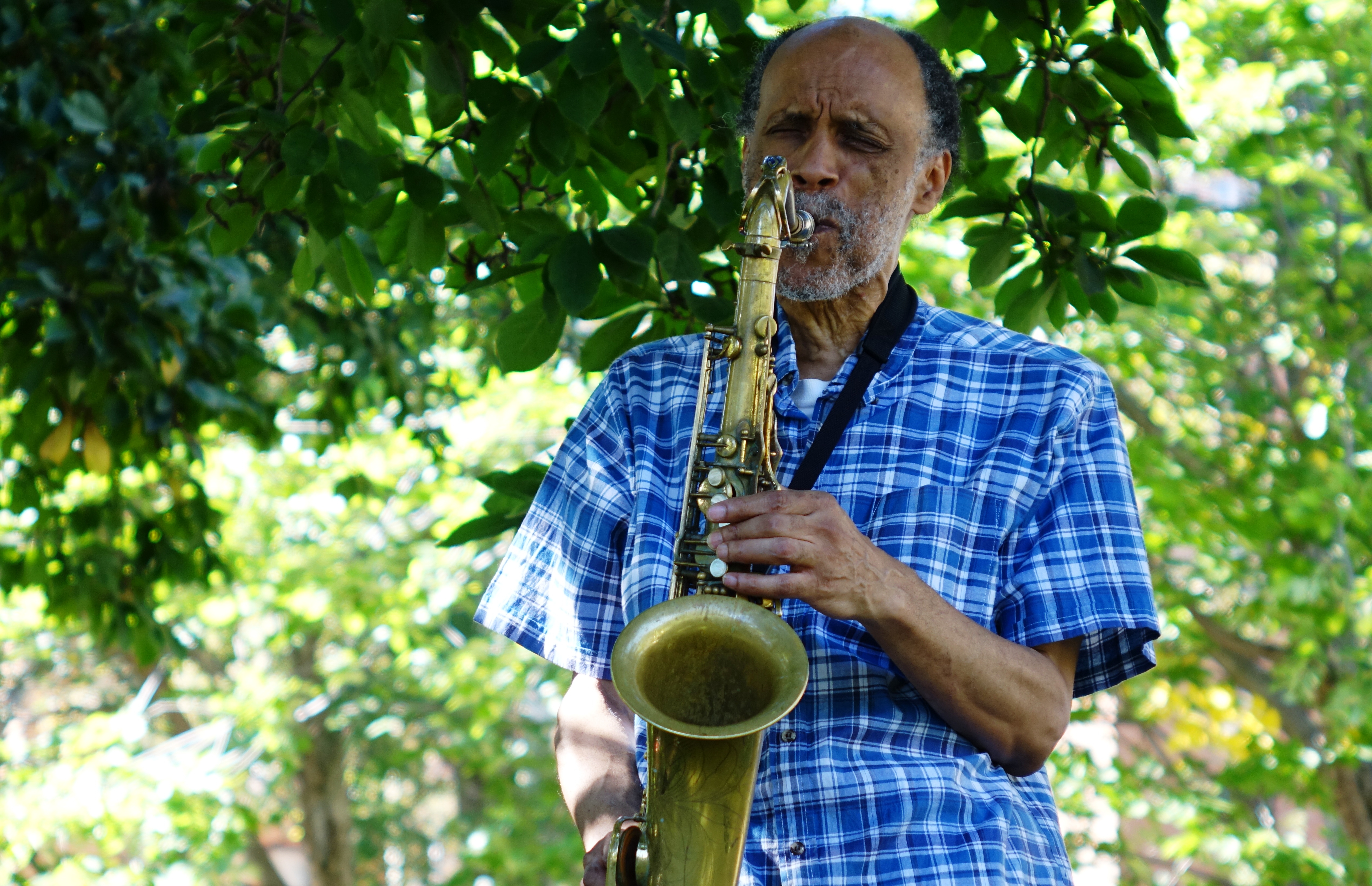 Daniel Carter in Corlears Hook Park in September 2017