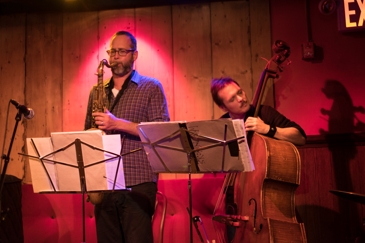 Erik Friedlander & Michael Blake — jazz photo by Michele Palazzo | All About Jazz