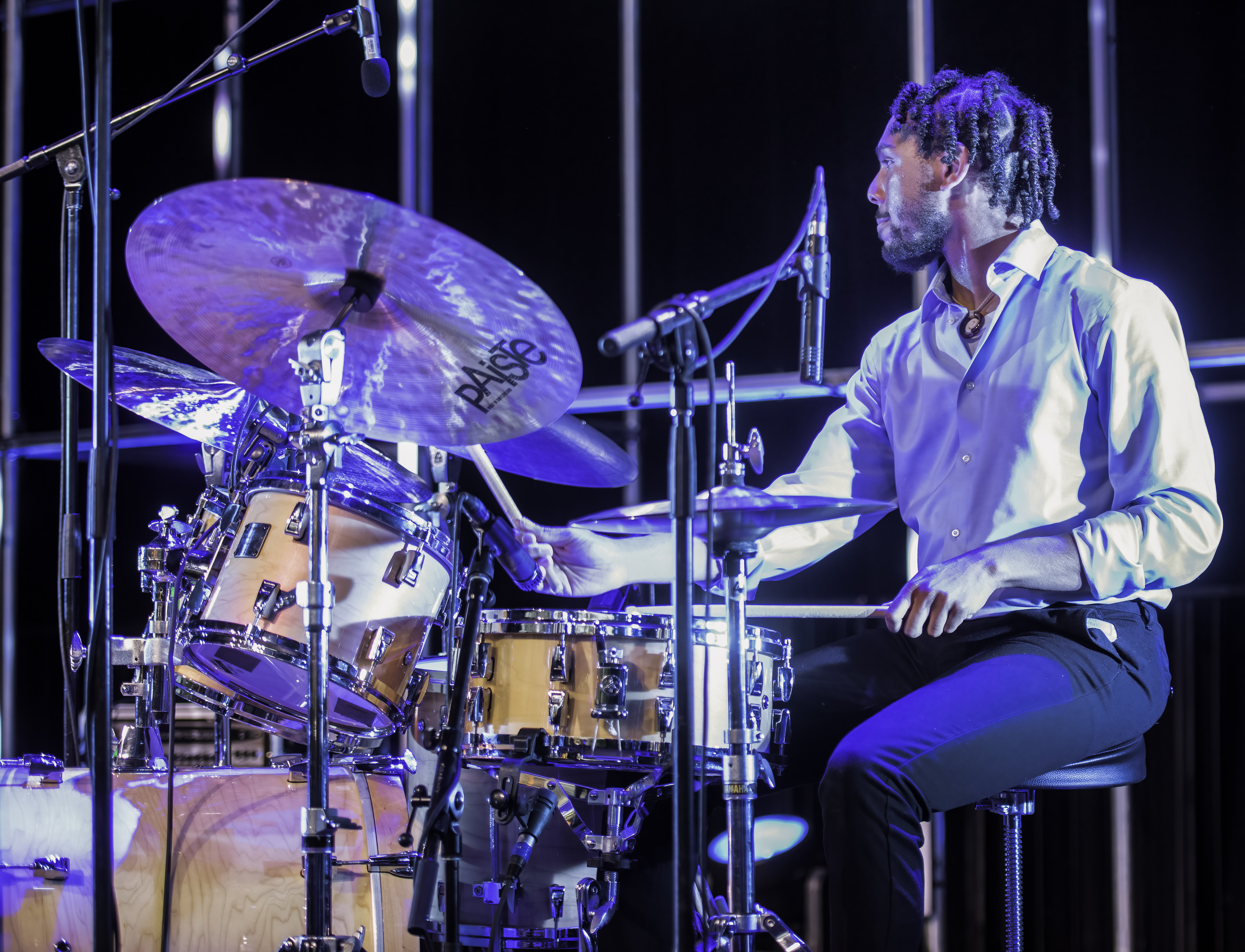 Ryan Sands with the Christian Sands Trio at the Montreal Jazz Festival 2022