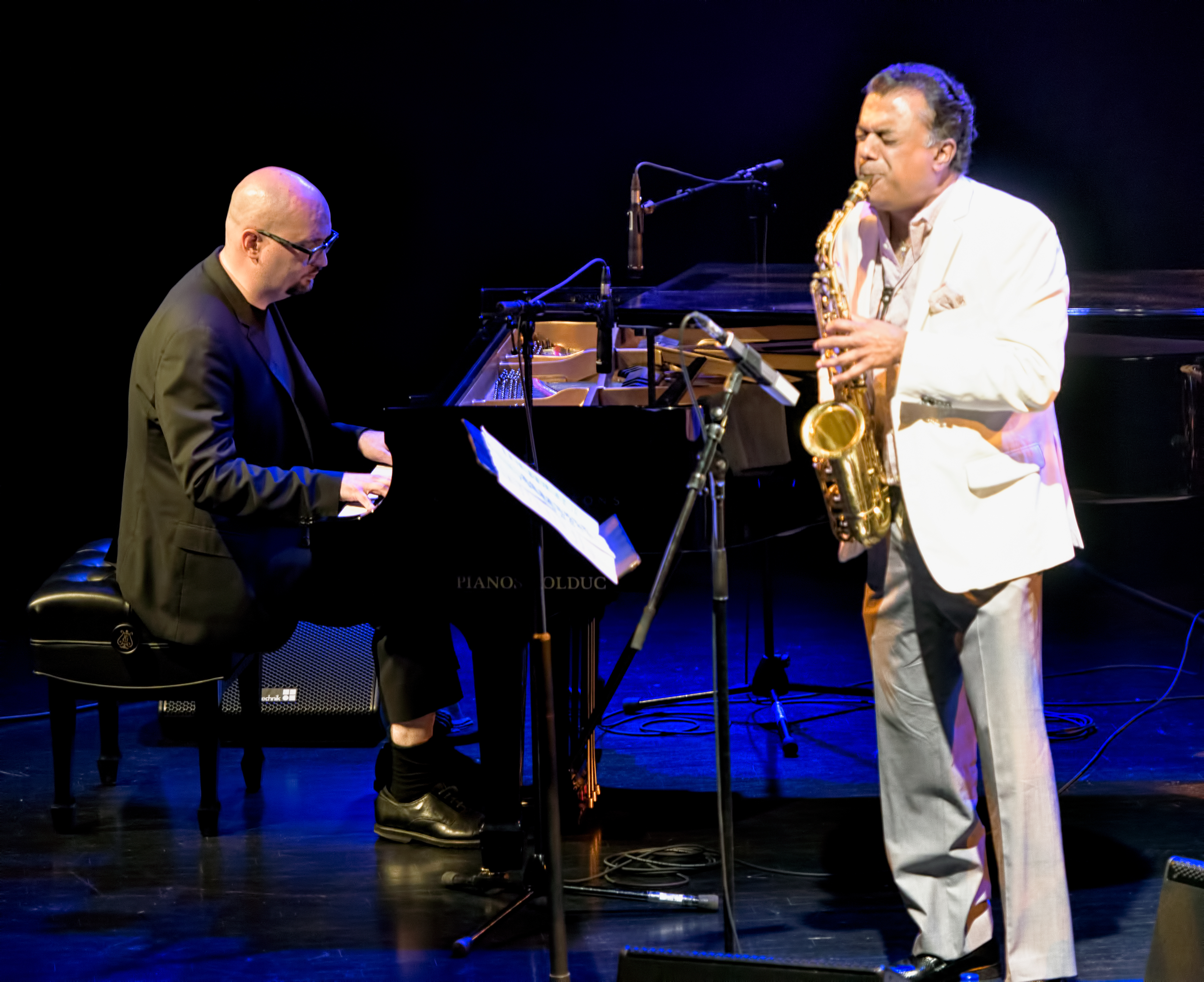 Ethan Iverson and Rudresh Mahanthappa with the Bad Plus at The Montreal International Jazz Festival 2017