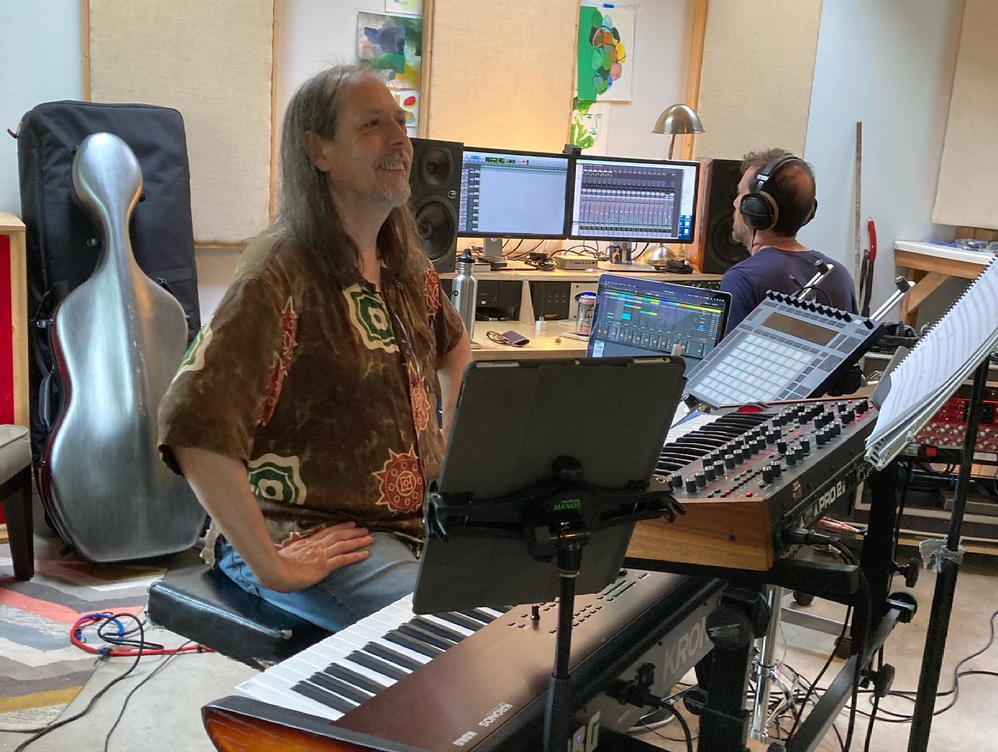 Neil Nail Alexander rehearsing X Ensemble — jazz photo by Neil Alexander | All About Jazz