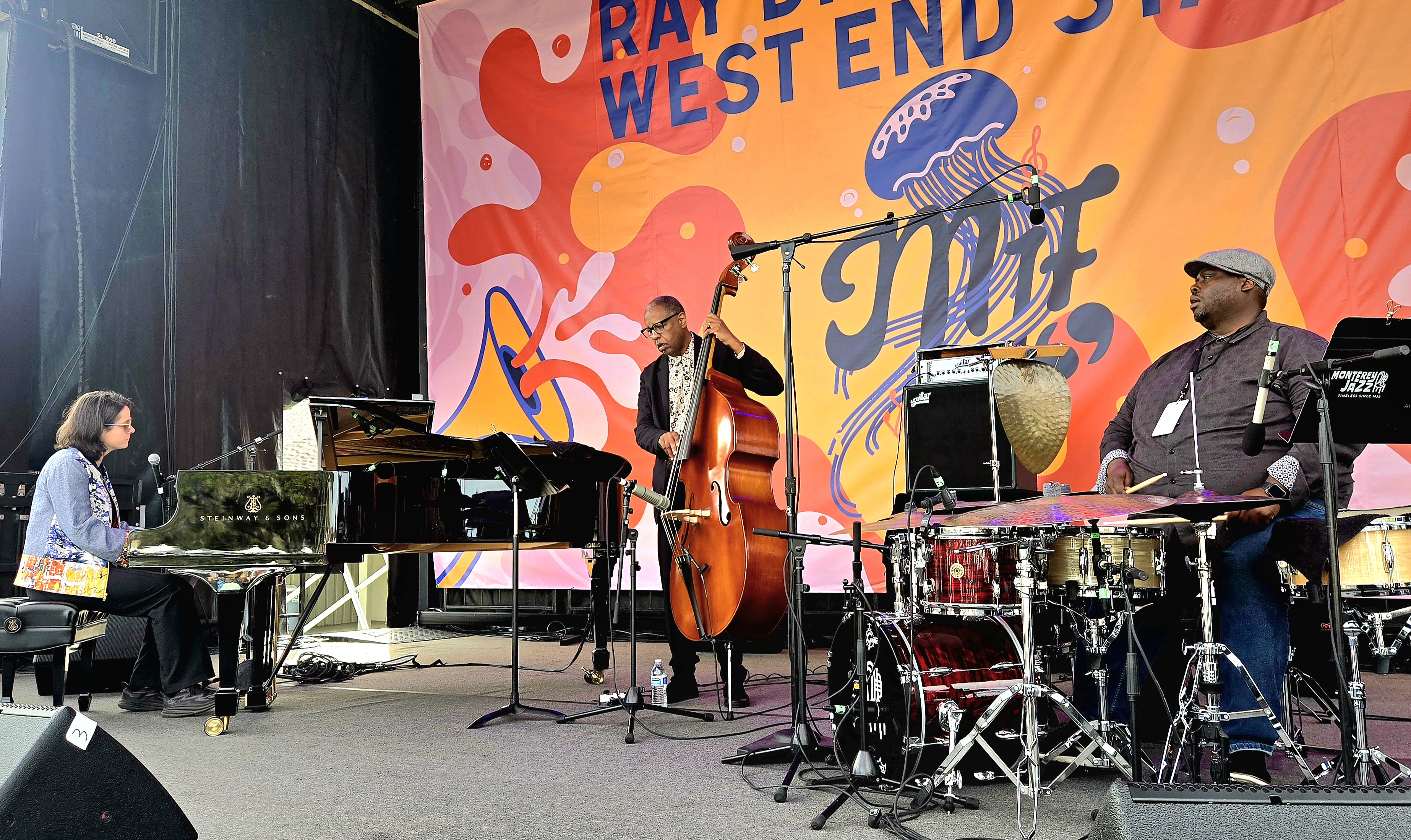 Kris Davis Trio, Monterey Jazz Festival 2026 — jazz photo by Josef Woodard | All About Jazz