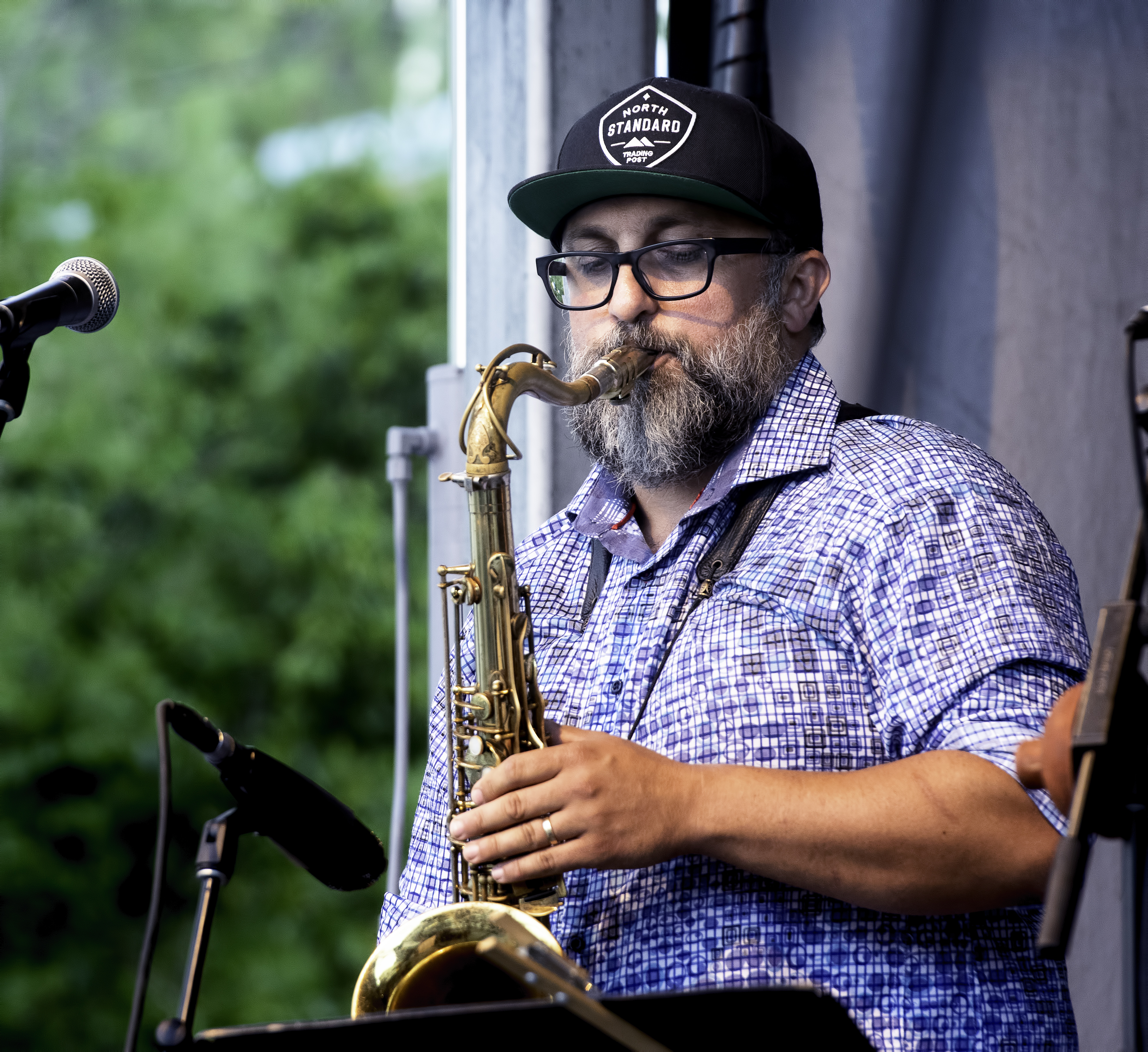 Petr Cancura and Rebecca Hennessy with Way North at the Guelph Jazz Festival 2019