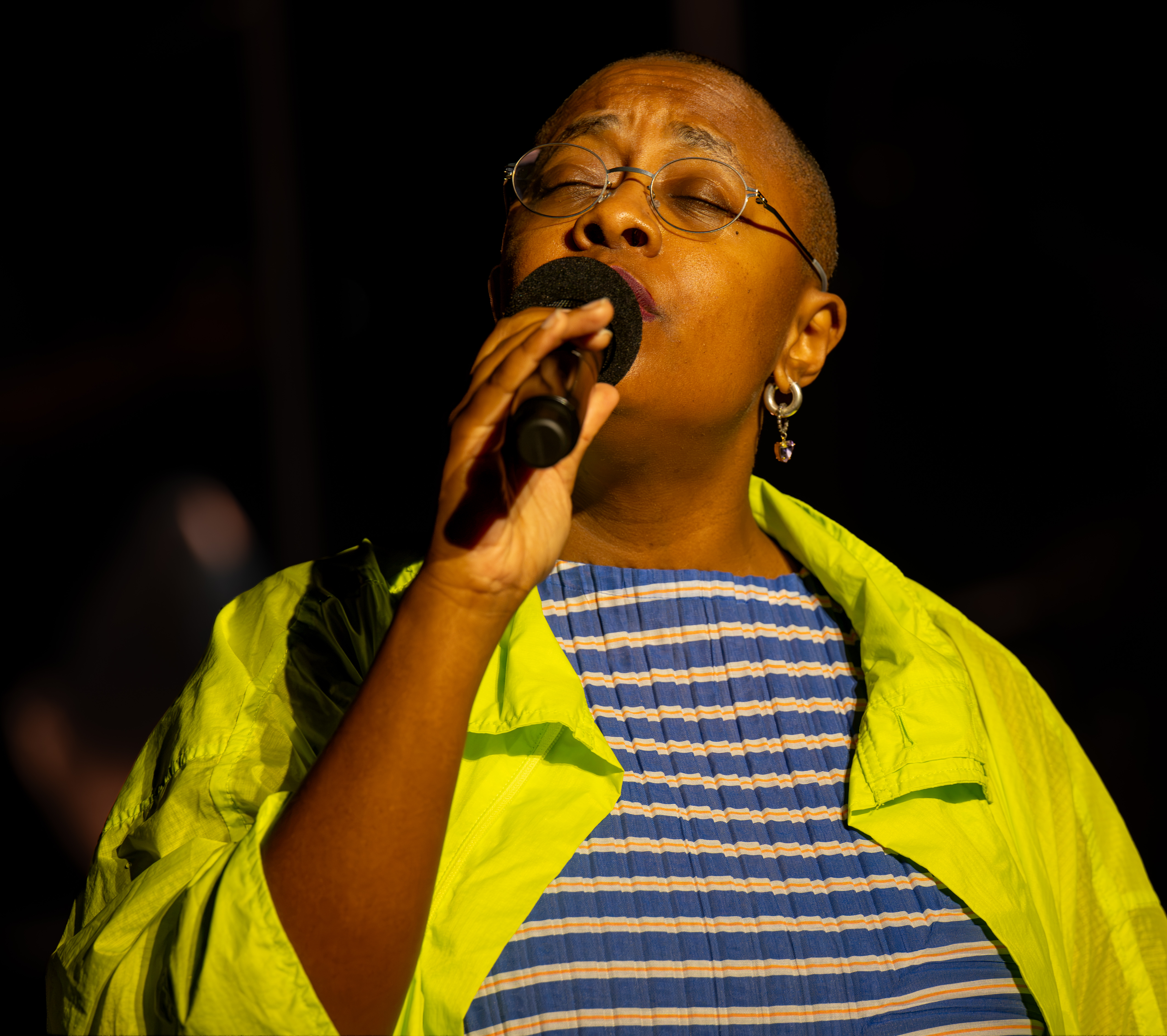 Cecile McLorin Salvant at Little Island in New York City — jazz photo by Dave Kaufman | All About Jazz