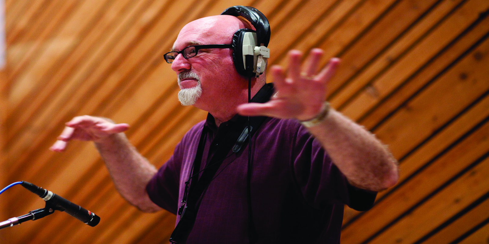 Frank Macchia conducts Folk Songs For Jazzers session