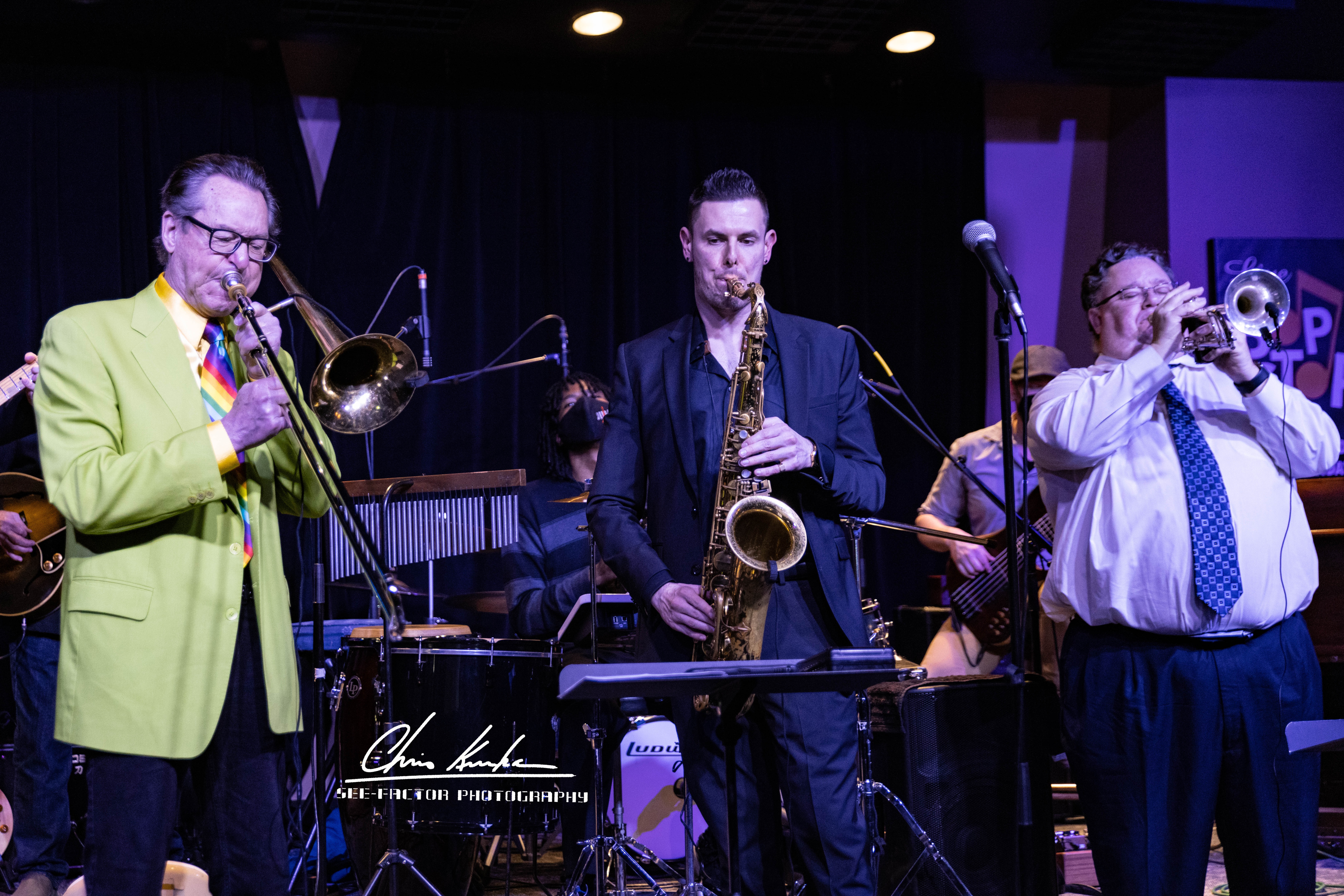 Tom Malone, Matthew Alec, Tim Coyne at Cleveland's Bop Stop