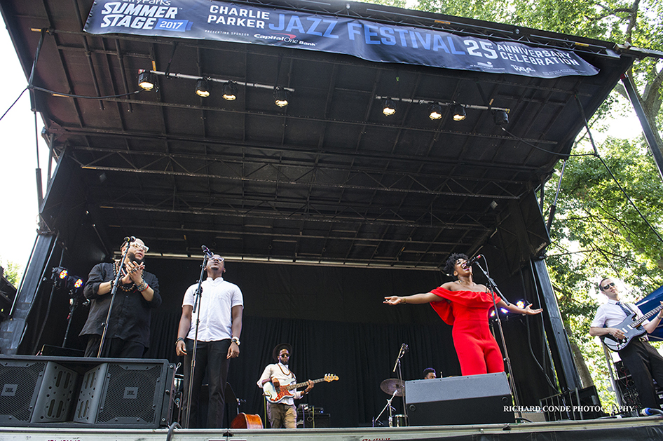 Alicia Olatuja at the 2017 Charlie Parker Jazz Festival