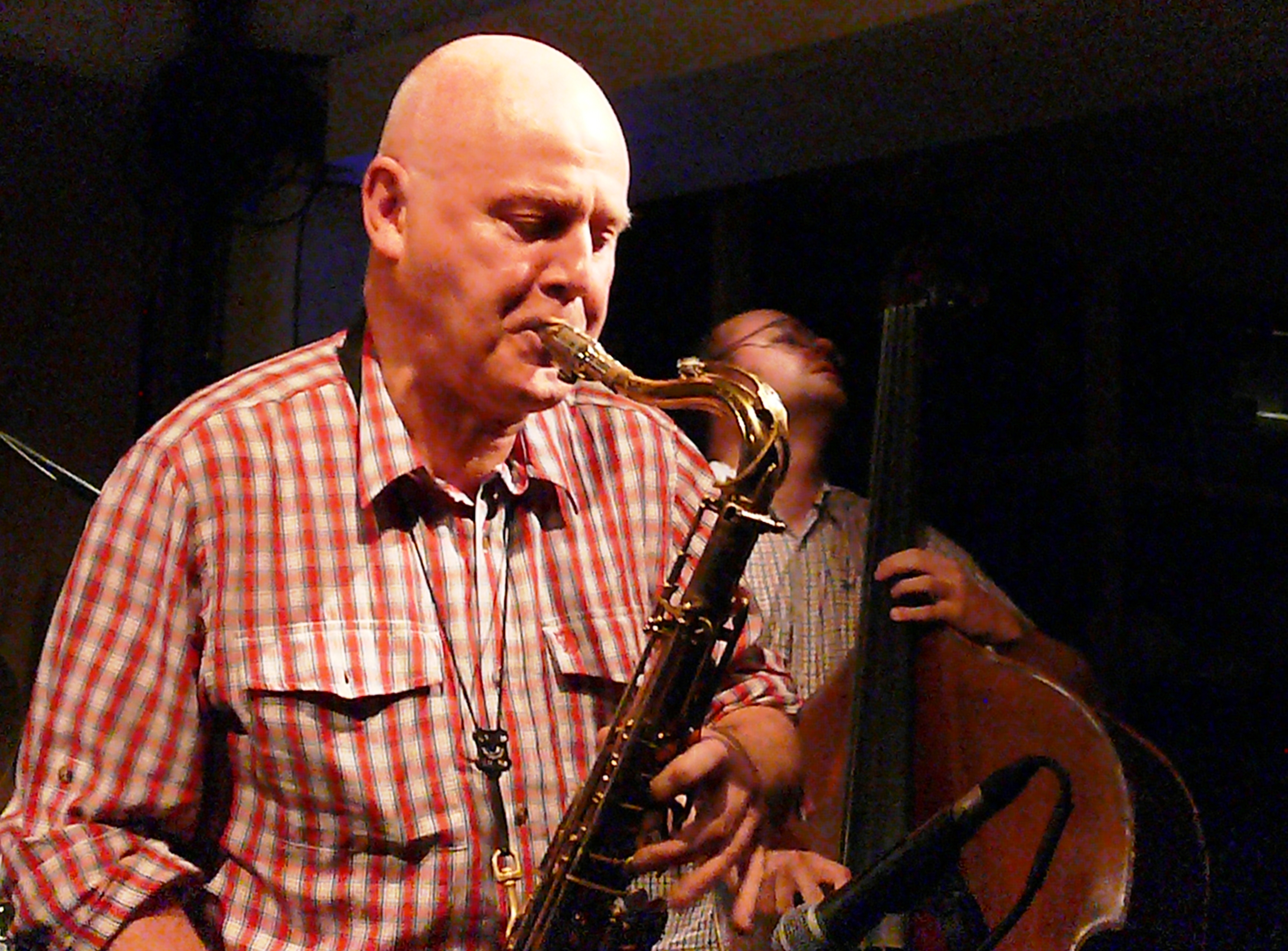 Howard Cottle and Olie Brice at Cafe Oto, London in July 2017