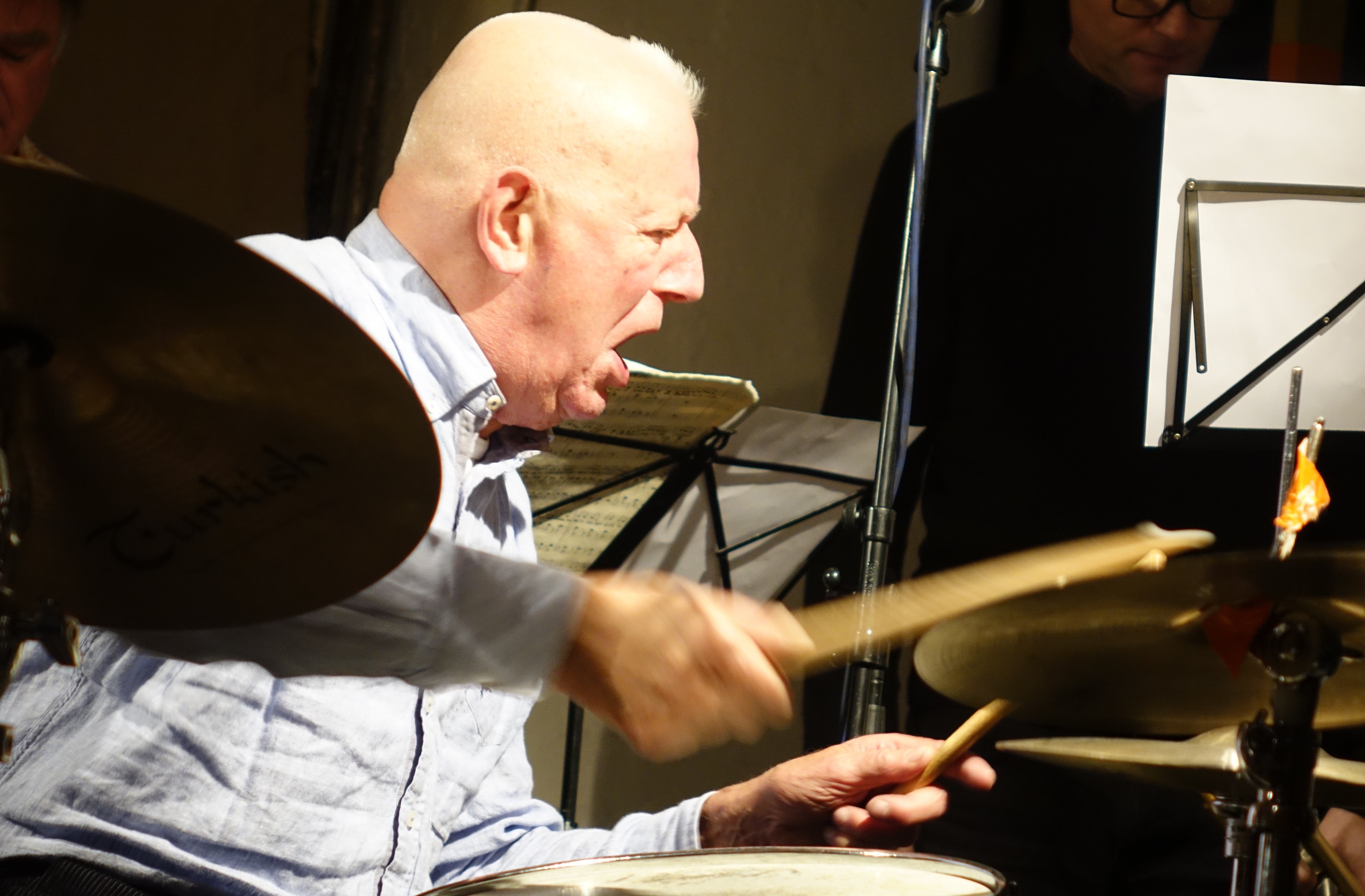 Han Bennink at Cafe Oto, London in December 2018