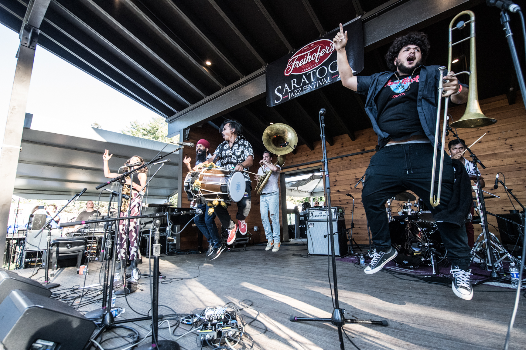 Red Baraat at the  2022 Saratoga Jazz Festival