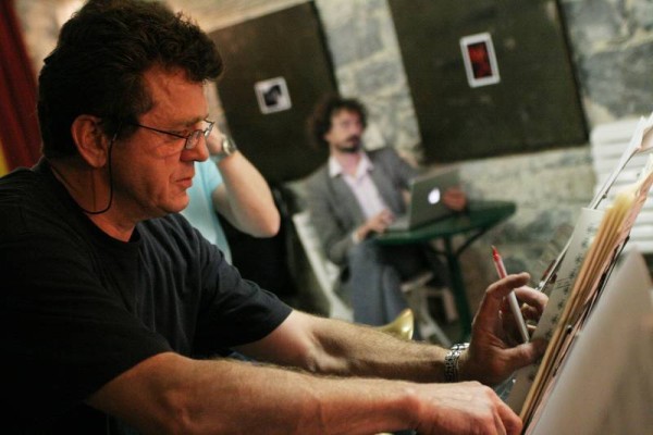 Alain Della Maestra and Andrea Marini with "Kenny Wheeler & the Geneva Dowtown Orchestra - The Sweet Little Suite" During Rehers