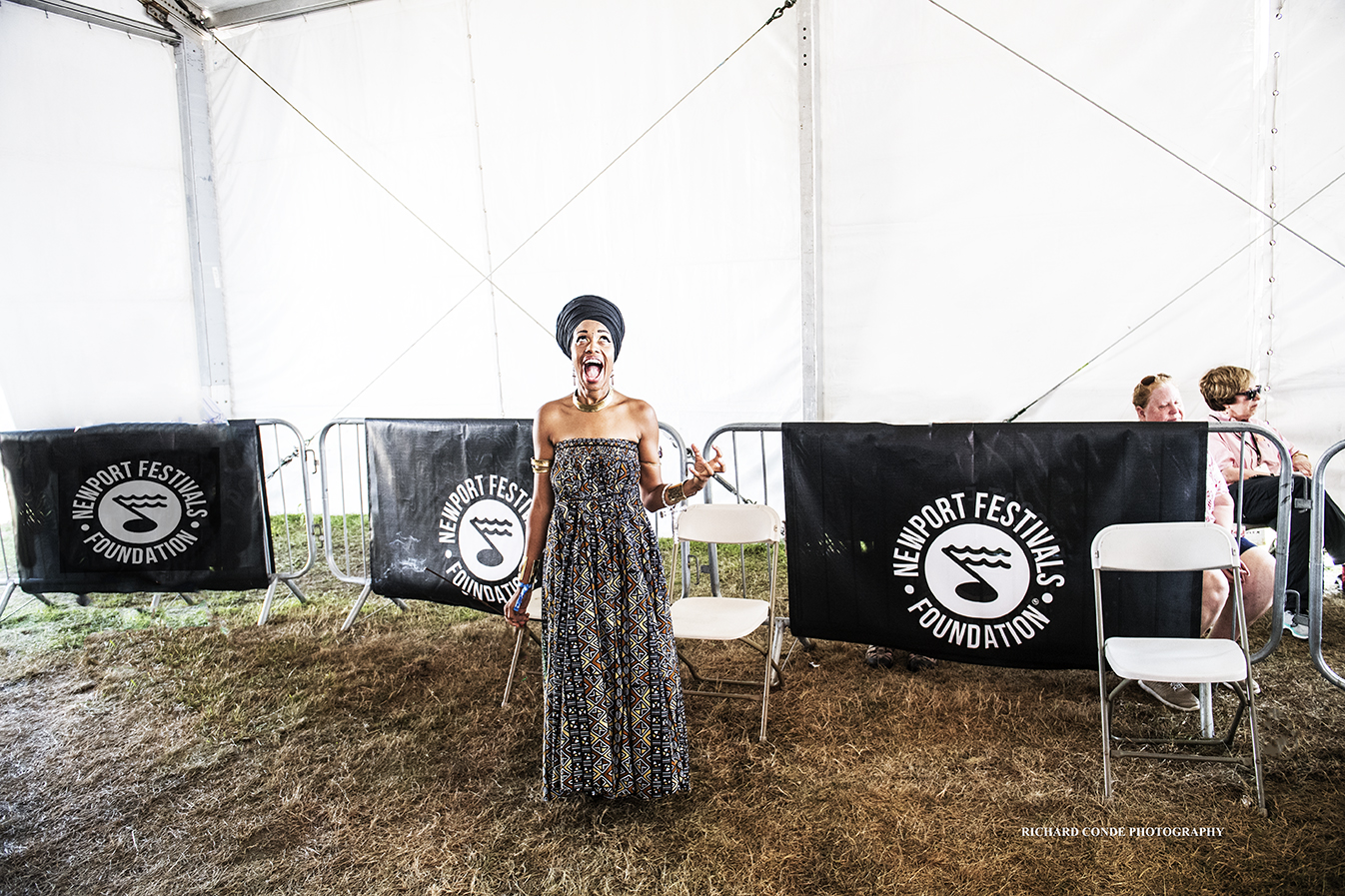 Jazzmeia Horn at the 2018 Newport Jazz Festival