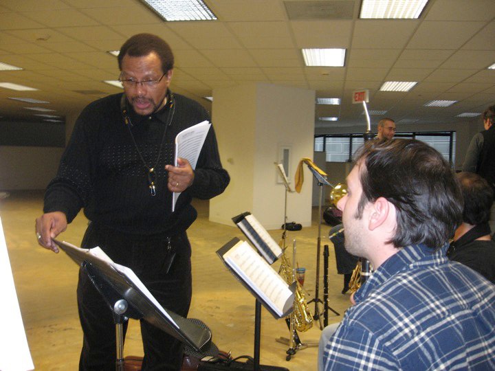 Chris Burnett Rehearsing New Composition