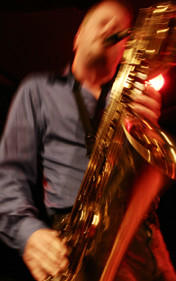 Ken Vandermark with "Vandermark 5" at the Sud Des Alpes, Amr, Geneva, Switzerland, 2005