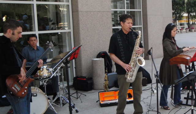 Ultra World X-Tet Perform at 101 California St., S.F., CA