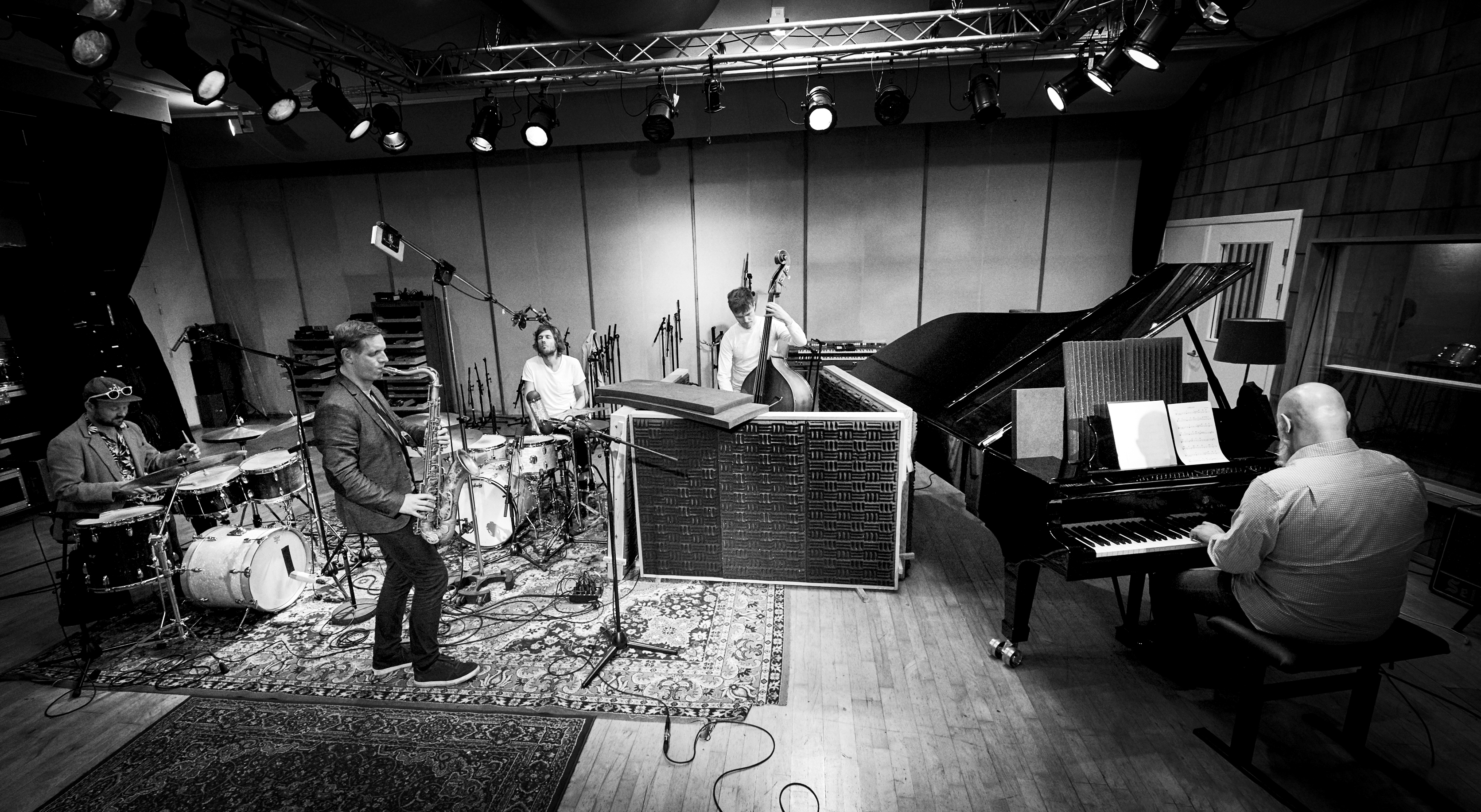 Jan Harbeck Quartet plus one - from recording the album 'The Sound The Rhythm'
