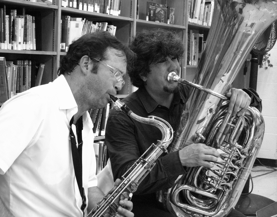 Michael Blake and Marcus Rojas - Red Hook Public Library 2007