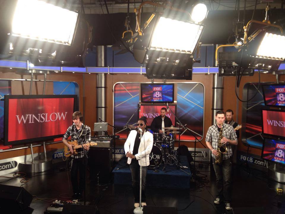 Matthew Alec with Winslow on Fox 8 News