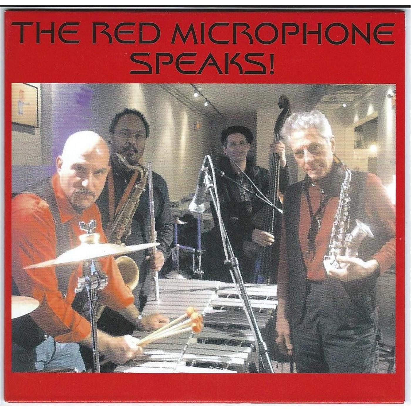 'the red microphone speaks!' cd cover