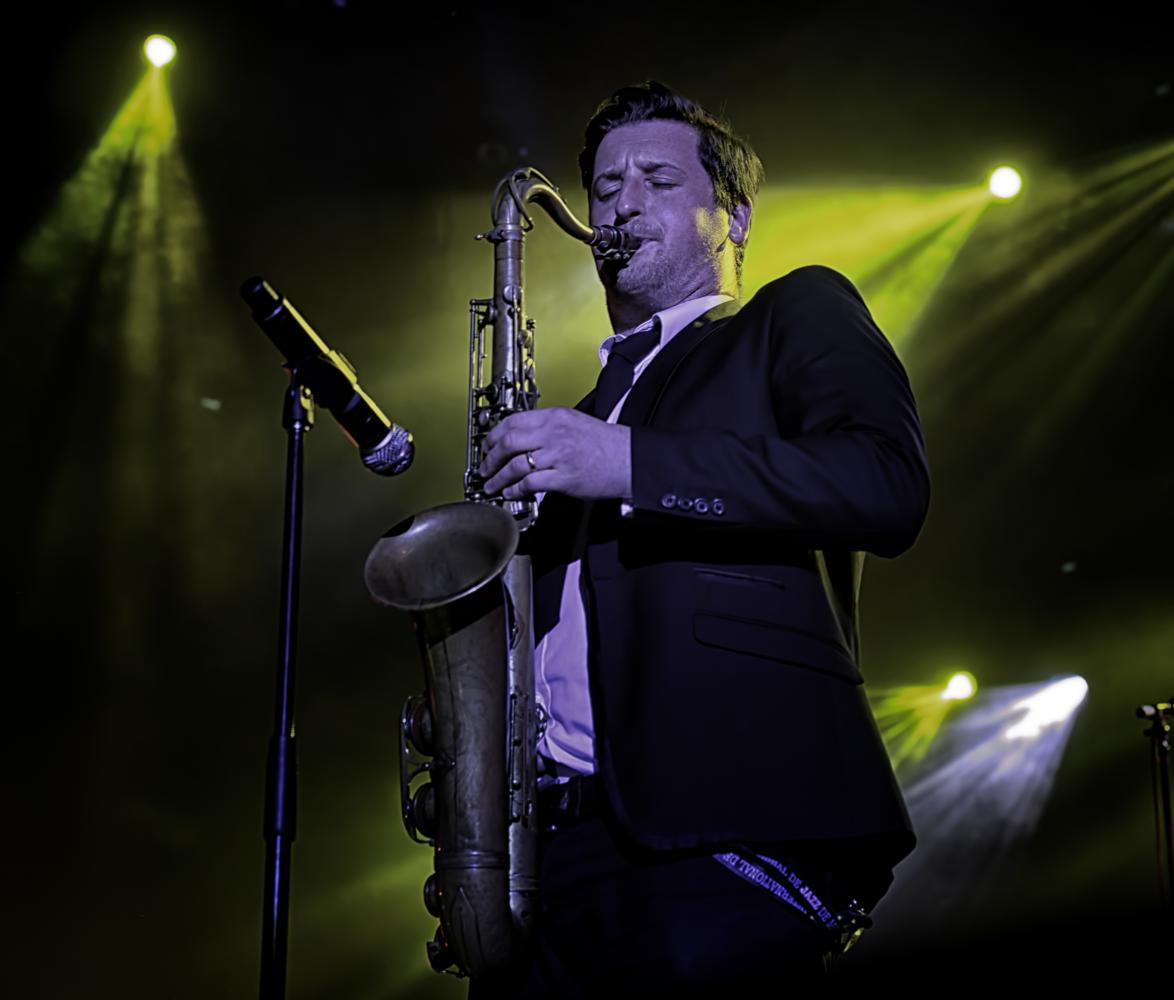 Thomas Richards with Jamie Cullum At The Montreal International Jazz Festival 2016