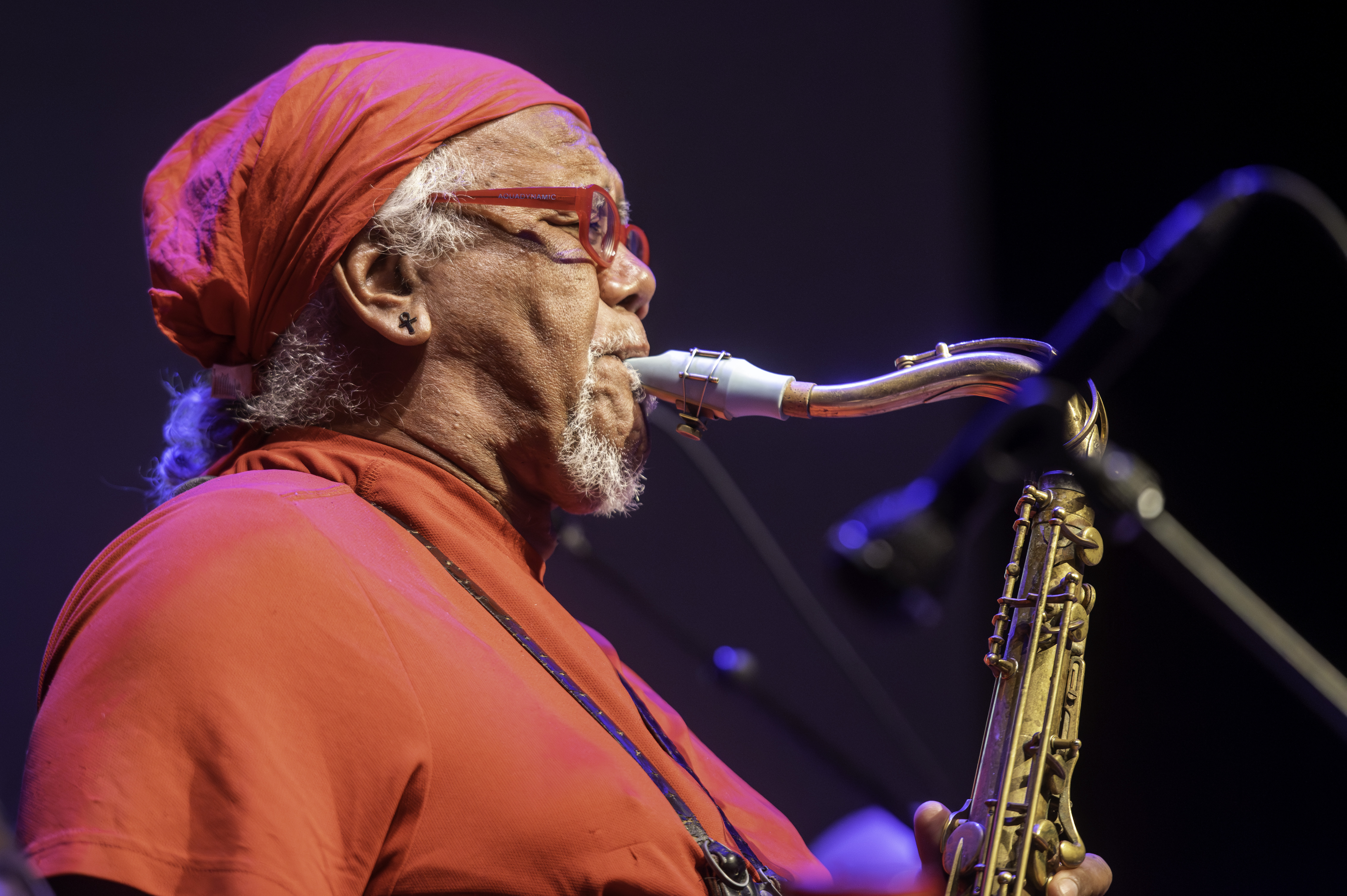 Lee Mixashawn Rozie at the Edward "Kidd" Jordan Memorial Concert at Roulette in Brooklyn