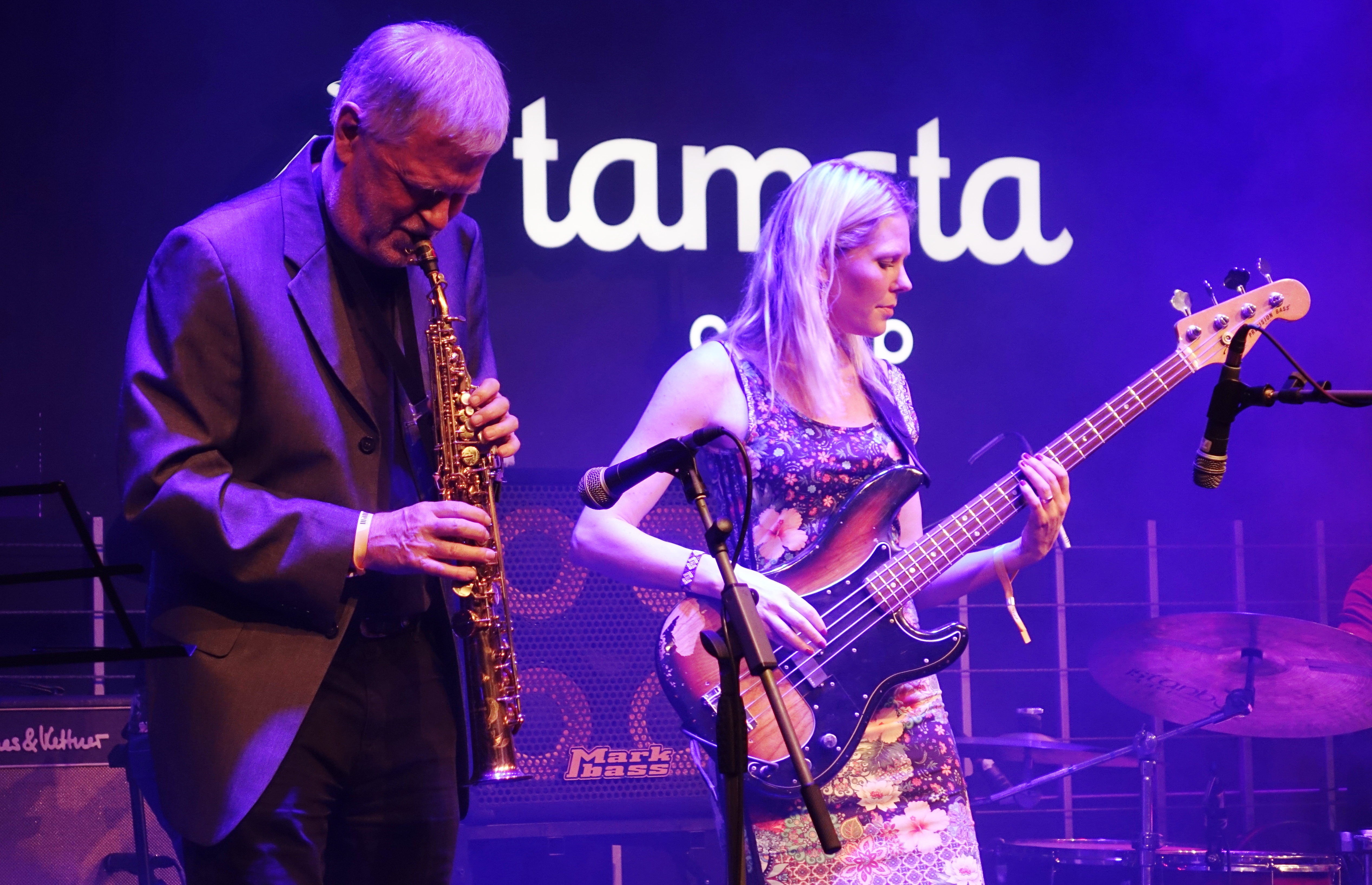 Thomas Gustafsson and Annika Törnqvist at Vilnius Mama Jazz Festival in November 2017