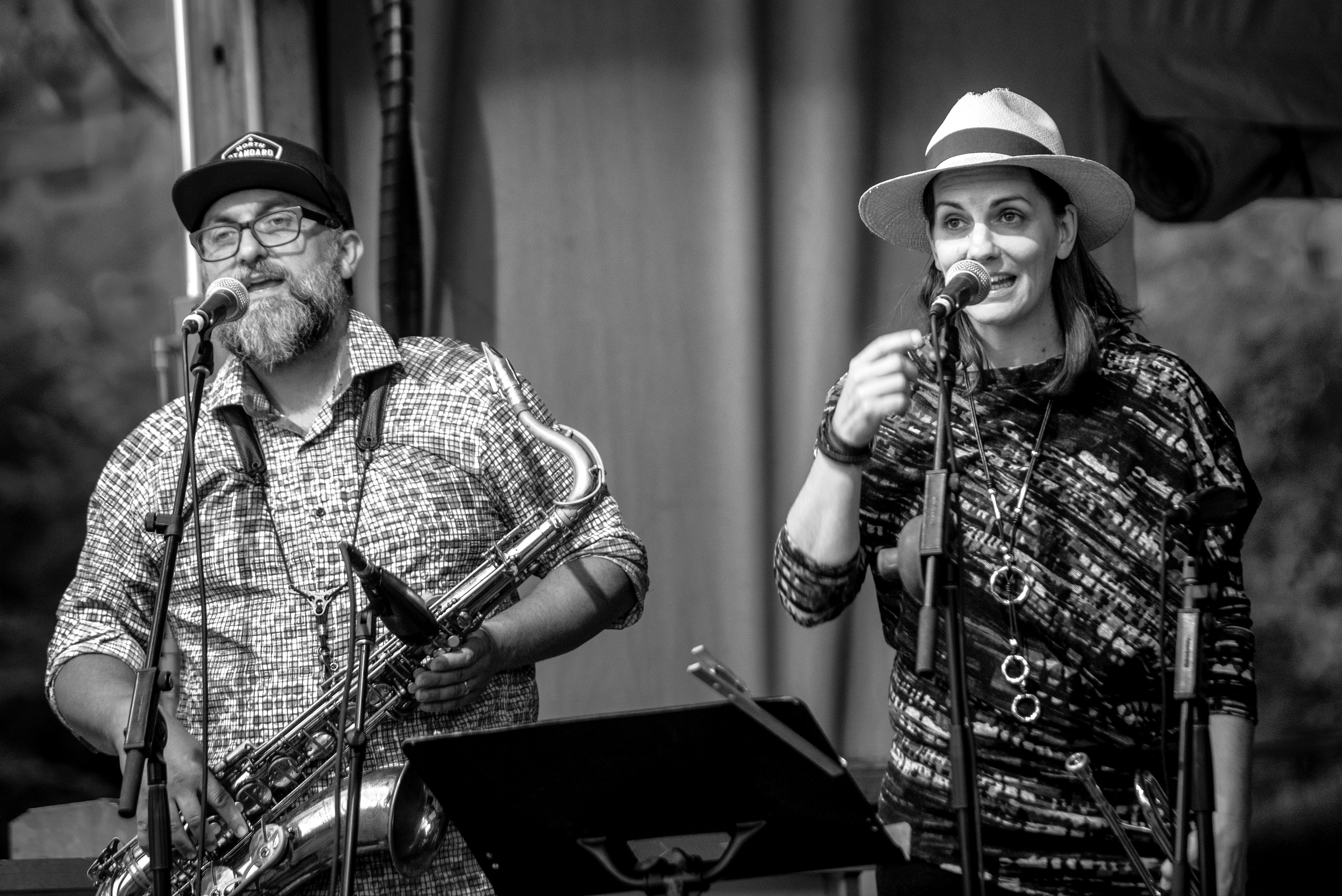 Petr Cancura and Rebecca Hennessy with Way North at the Guelph Jazz Festival 2019 