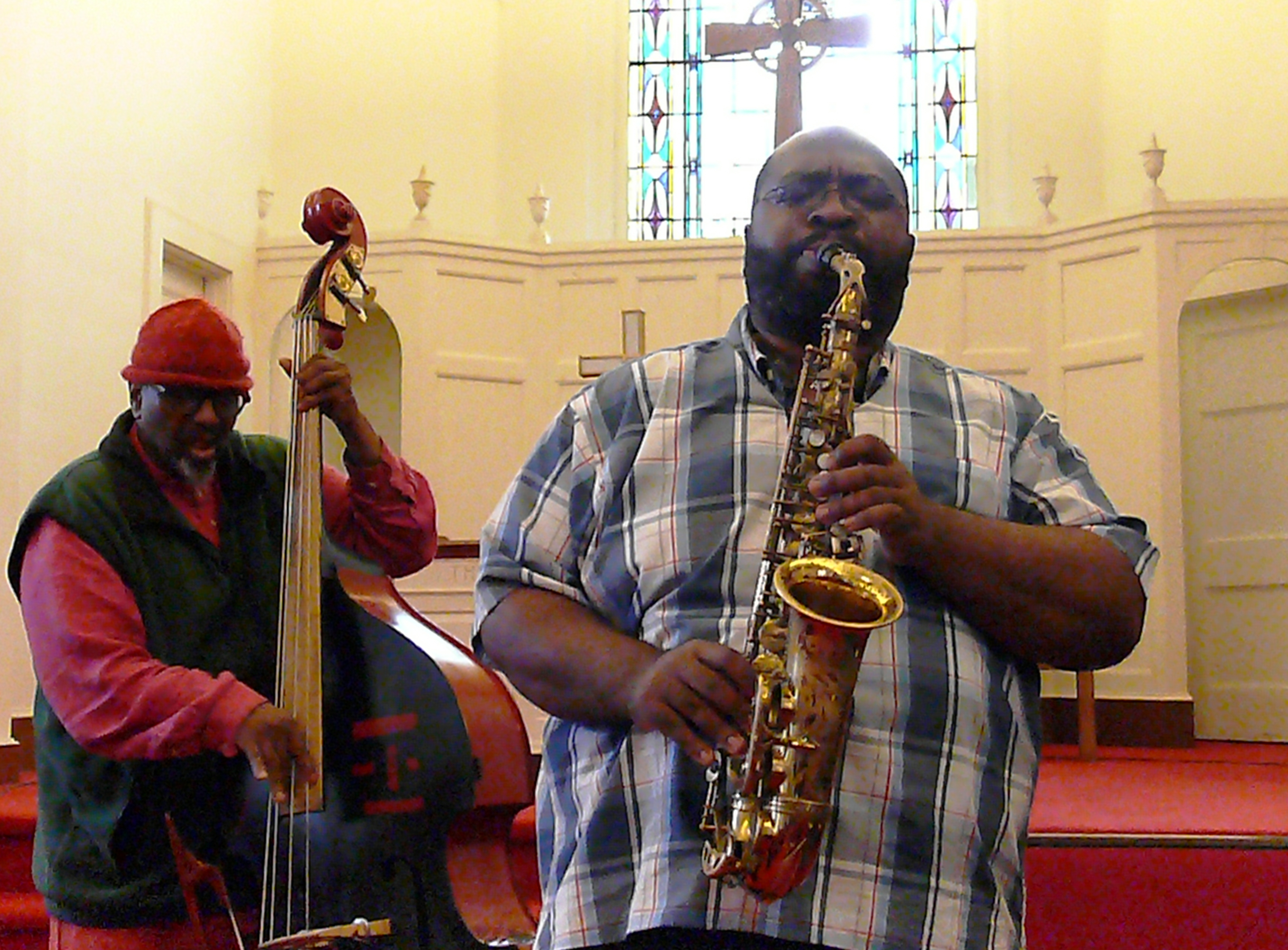 William Parker and Darius Jones at Rendall Memorial Presbyterian Church, Harlem, NYC in October 2016