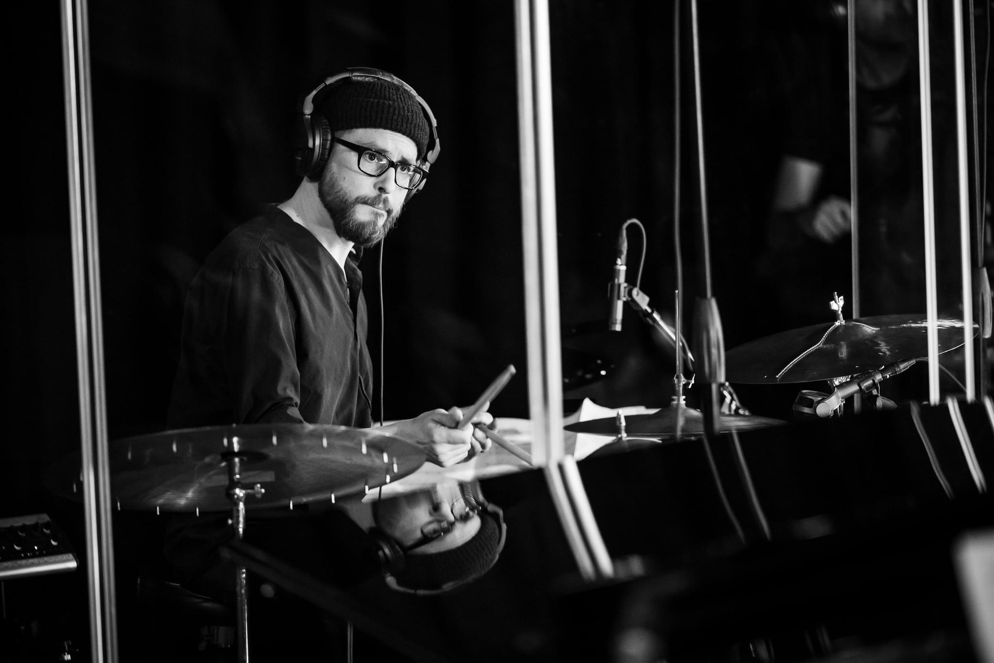 Dominic Egli with Joe Haider's Slide Hampton Project (photo by Little Big Beat)