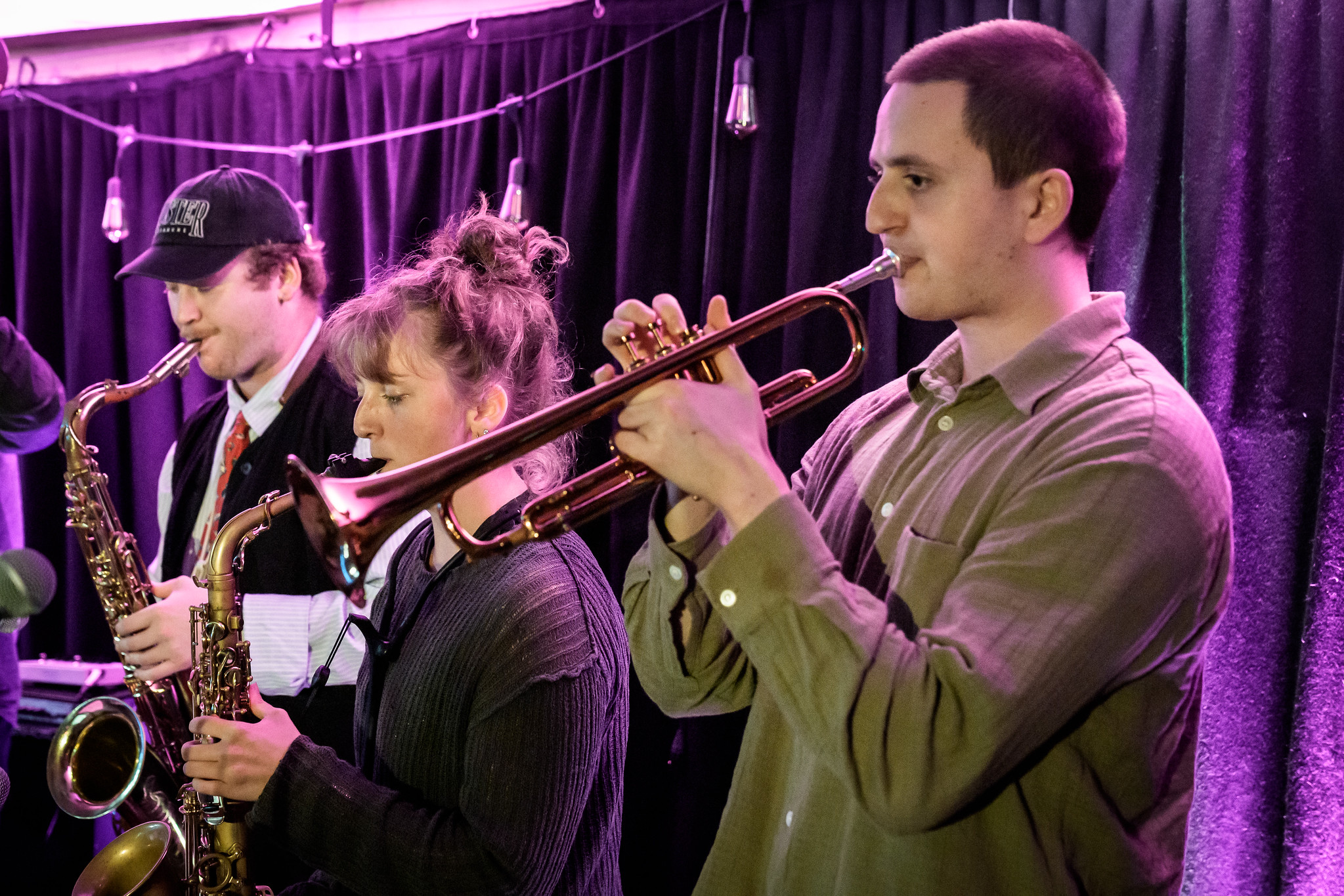 Aksel Røed, Heidi Kvelvane and Andreas Hatzikiriakidis at Moldejazz 2026 — jazz photo by Daniel Mège | All About Jazz