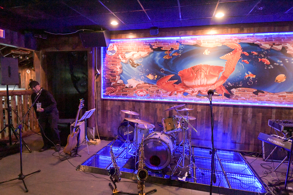 stage at Ocean Crab Cajun Seafood