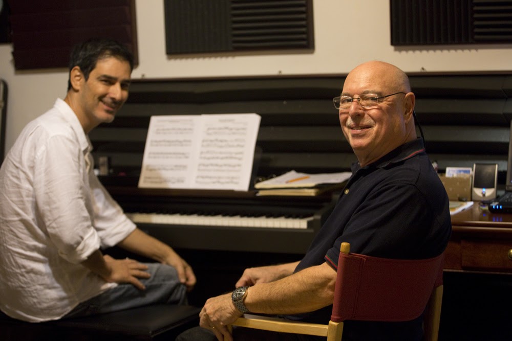 Glen Kolotkin and I at the GDR Studios — jazz photo by Momentum Project | All About Jazz