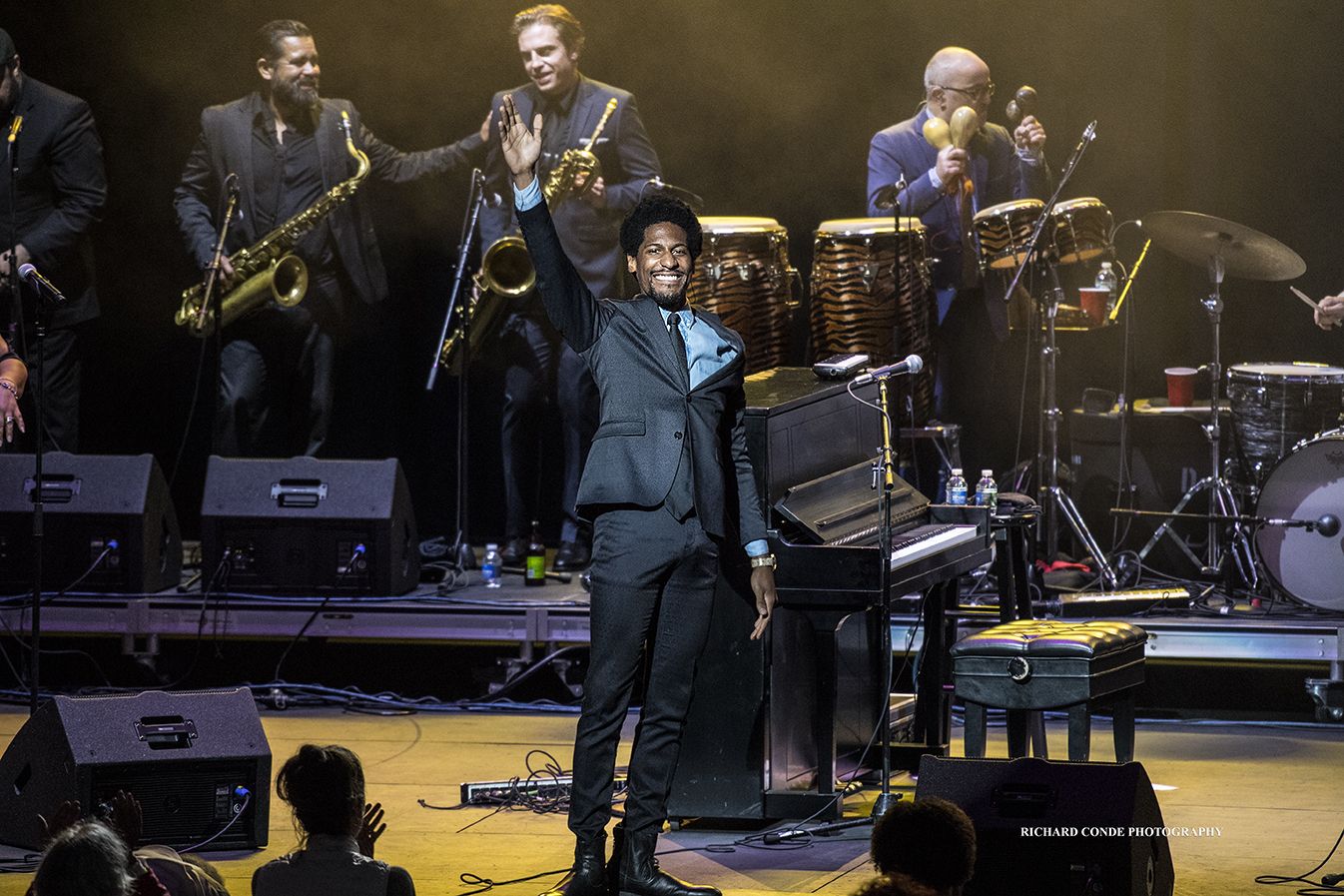 Jon Batiste at the 2018 Freihofer Saratoga Jazz Festival