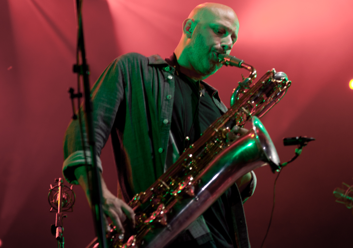 Ben Ellman with Galactic at the Montreal International Jazz Festival 2011