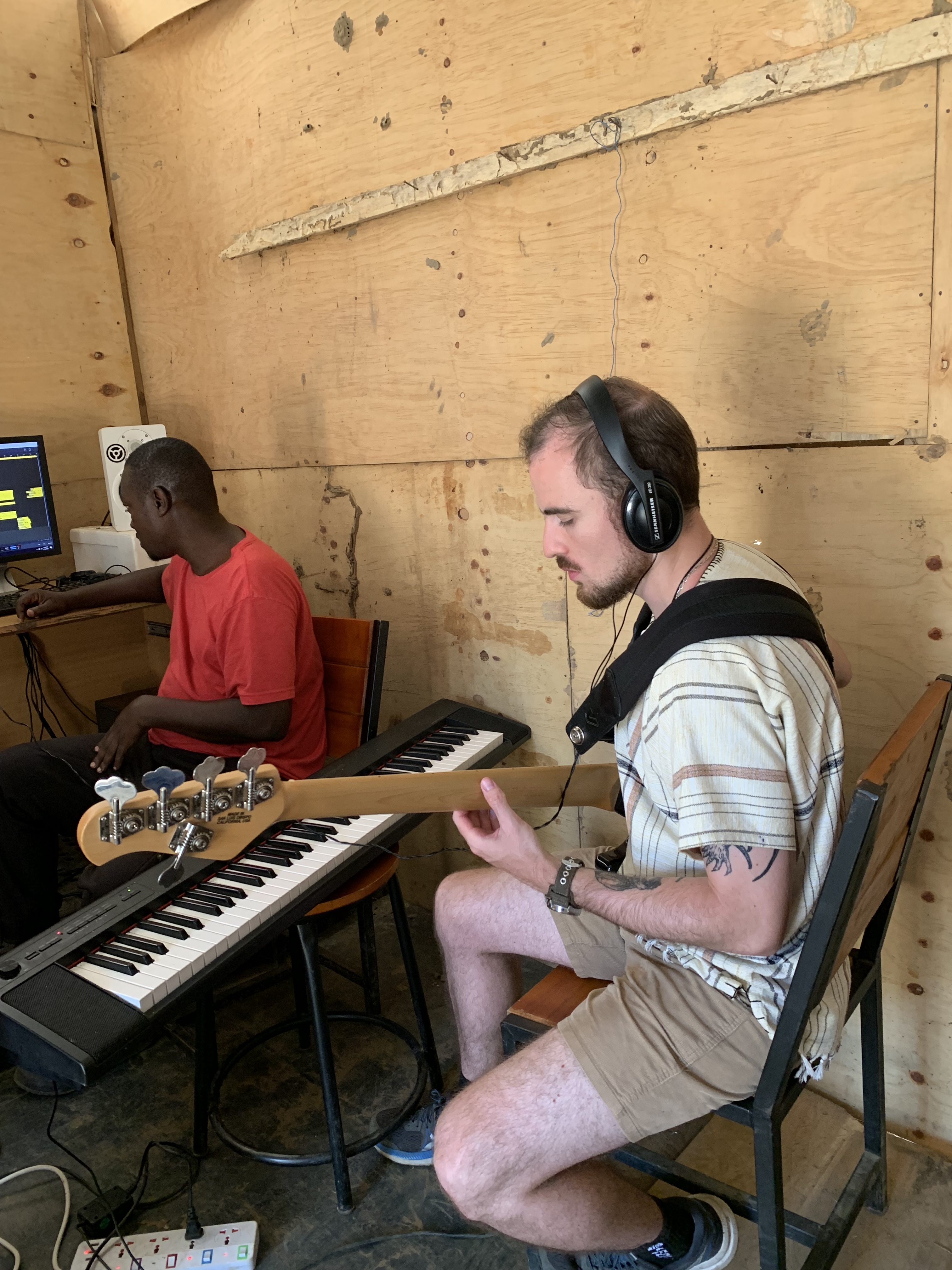 Recording at Lunkulu Island  — jazz photo by Sebastien Hugue | All About Jazz