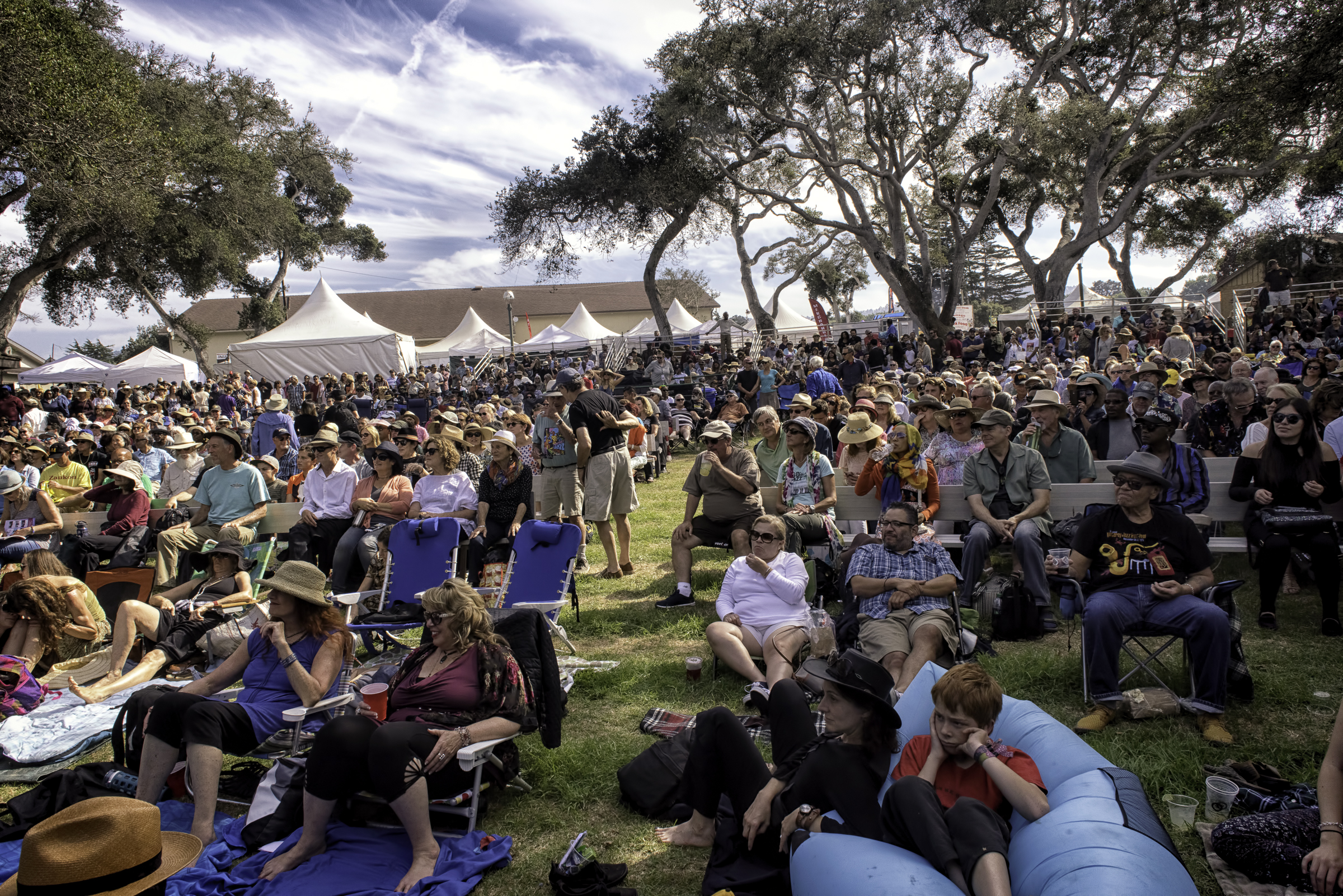 Fairgrounds at the Monterey Jazz Festival