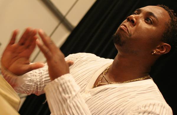 Sergio Guilarte with "Batambo" 'S Soundcheck at the Kilimandjaro Festival, Thonon-Les-Bains, France, 2005