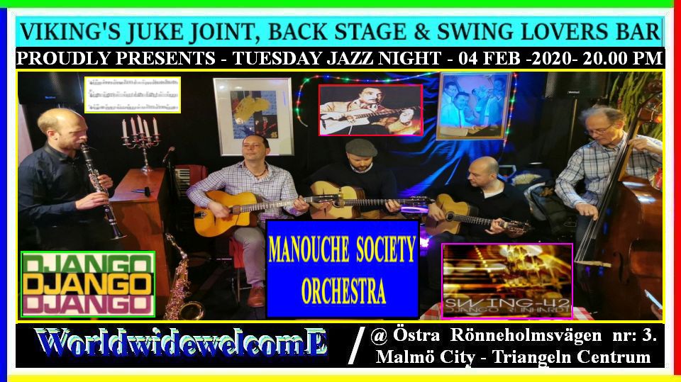 Manouche Society Orchestra At Viking´s Juke Joint / Back Stage