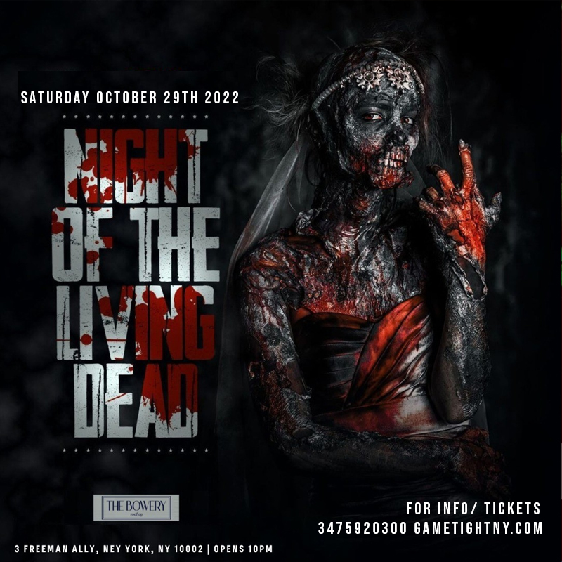 The Bowery Rooftop Halloween Saturday Party 2022 General Admission