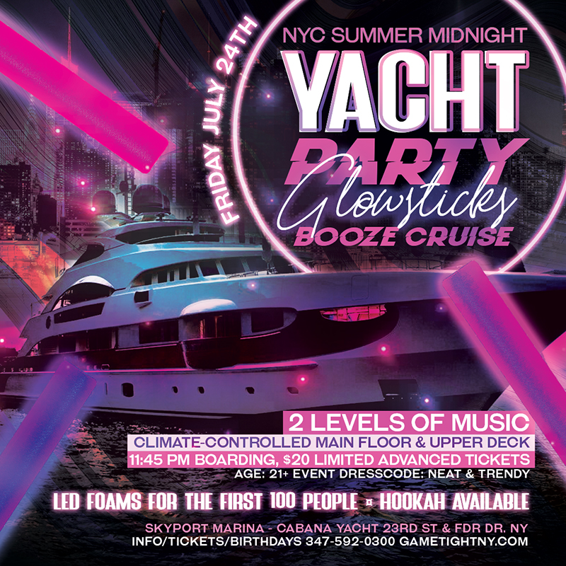 Nyc Glowsticks Booze Cruise Glowsticks Yacht Party