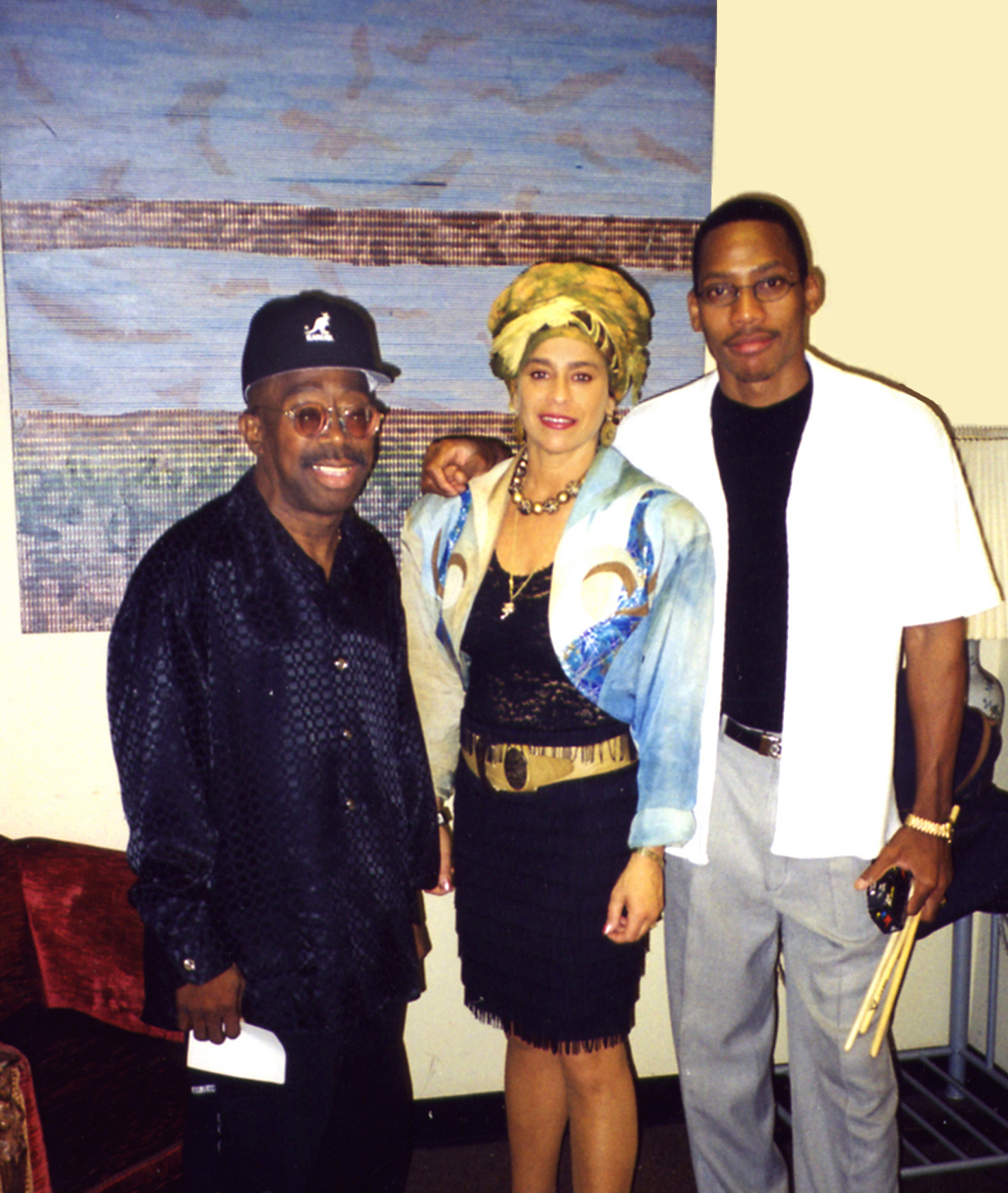 Michele Rosewoman with Master Orlando 'Puntilla' Rios and Pedrito Martinez