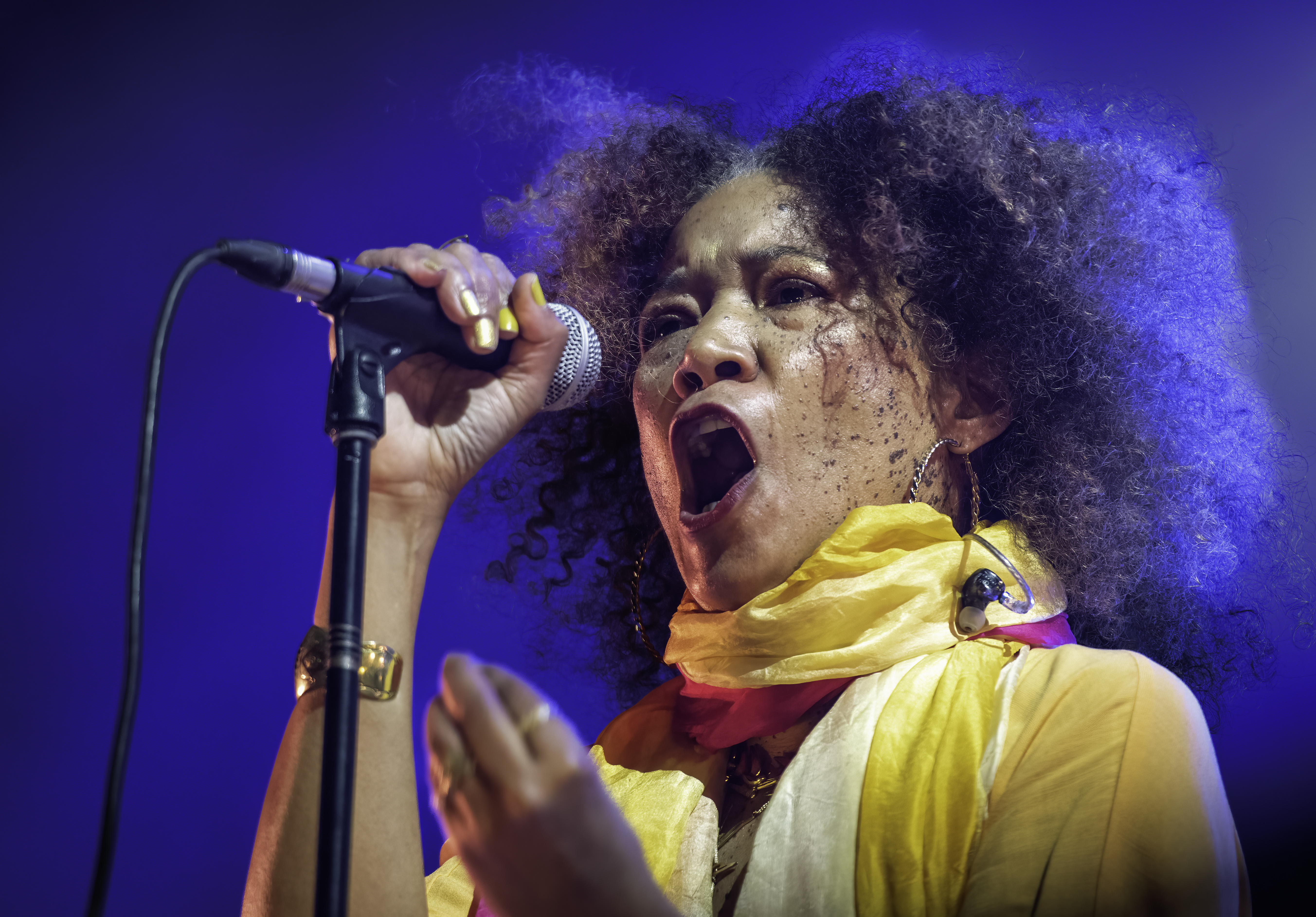 Patrice Quinn with Kamasi Washington at the Montreal Jazz Festival 2022