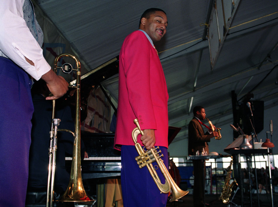 Wynton Marsalis at the New Orleans Jazz and Heritage Festival