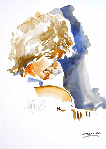 Pat Metheny - Watercolor on Paper 300 GR/MQ - Live at the Concert in Verona Teatro Romano Jun2004