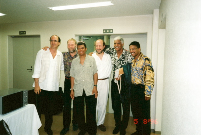 Michael Brecker, Dave Holland, Jack DeJohnette, John Scofield, Don Alias, Herbie Hancock - 1996 — jazz photo by Ludovico Granvassu | All About Jazz