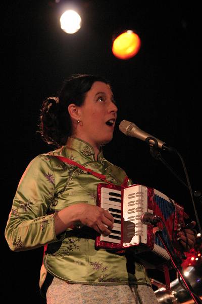Erika Stucky with "Erika Stucky, Mrs Bubble & Bones, Princess Tour" at the Cully Jazz Festival, Switzerland, 2005