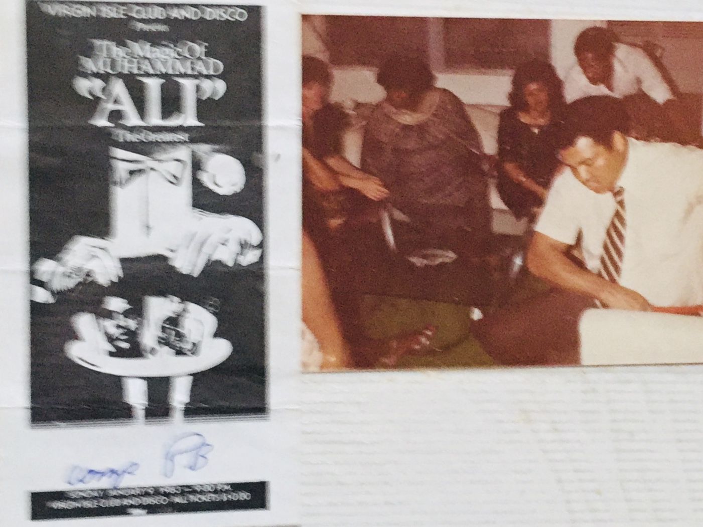 Margie Evans on the Virgin Islands Tour with Muhammad Ali